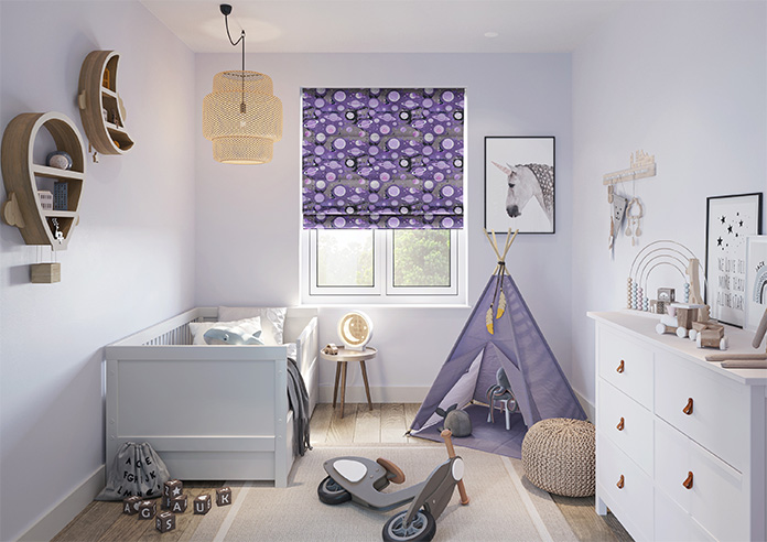 Interstellar, Violet Cosmos - Roman Blind - Image 8